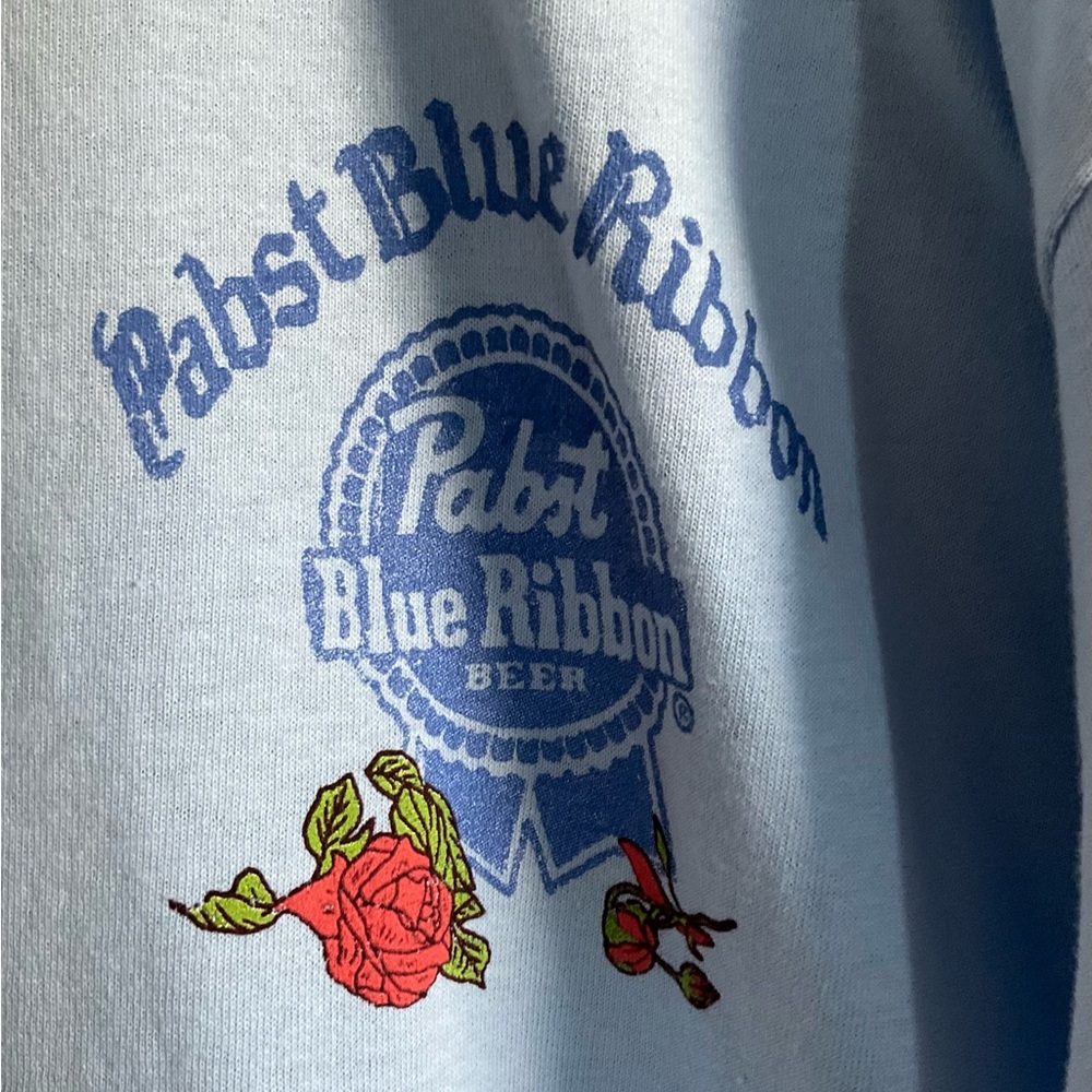 Pabst Blue Ribbon Stein & Roses T-Shirt, S - Picture 3 of 4